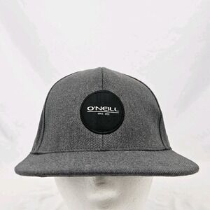 O'neill Mid-profile Hat Snapback Baseball Cap Embroidered Logo Gray